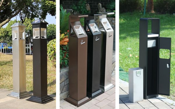 trụ gạt tàn thuốc phù hợp cho tòa nhà