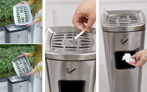 Gợi ý chọn trụ gạt tàn thuốc phù hợp cho tòa nhà, trung tâm thương mại