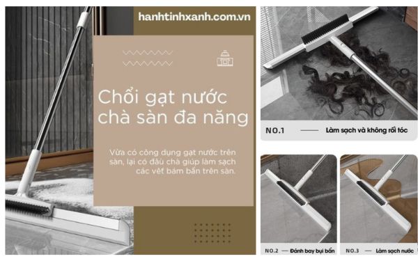 Chổi gạt nước chà sàn đa chức năng
