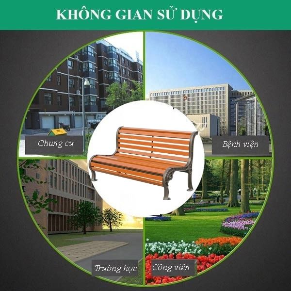 ghế nhôm đúc ngoài trời