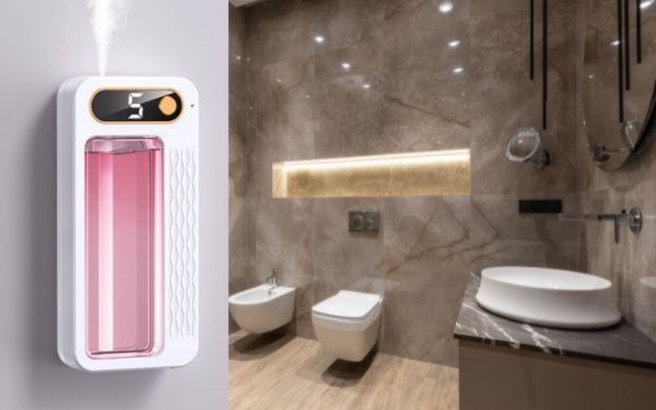 Lắp đặt máy xịt phòng tự động tại khu vực phòng vệ sinh