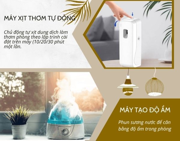 Nguyên lý hoạt động của máy xịt thơm phòng và máy tạo độ ẩm