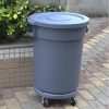 Thùng rác nhựa hình tròn có bánh xe