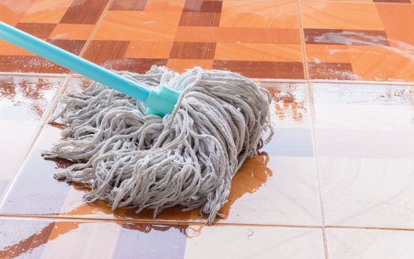 Cây lau nhà ướt giúp loại bỏ vết bẩn, bụi bấn 1 cách nhanh chóng