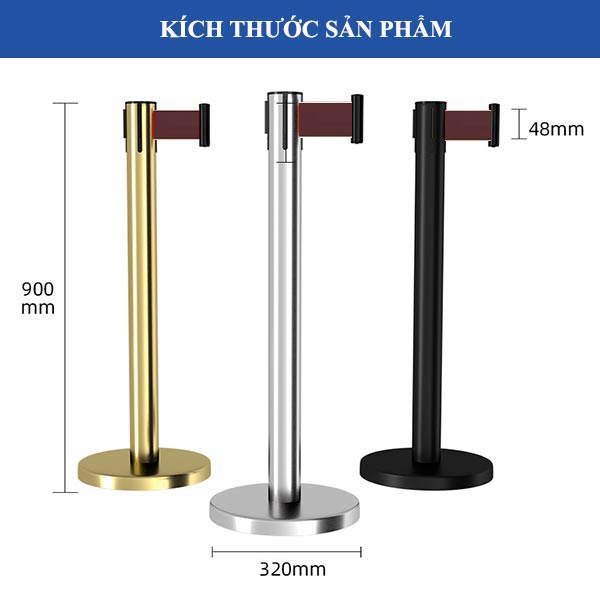 Kích thước cột chắn dây màu nâu