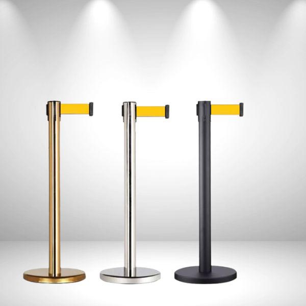Cột chắn inox dây căng màu vàng