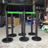 Cột inox phân làn dây xanh lá