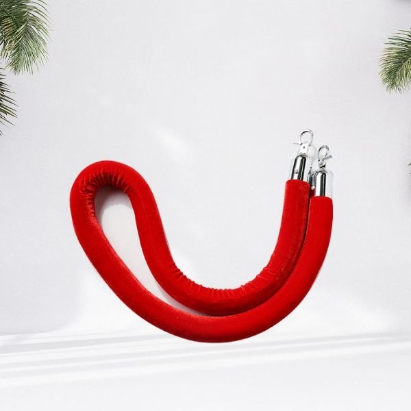 Dây nhung cột chắn inox màu đỏ của Poliva