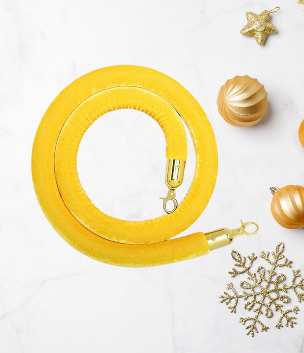 Hình ảnh dây nhung cột chắn màu vàng của Poliva