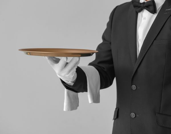 Hình ảnh khay phục vụ bằng inox