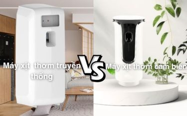 So sánh máy xịt thơm cảm biến và máy cài đặt giờ truyền thống