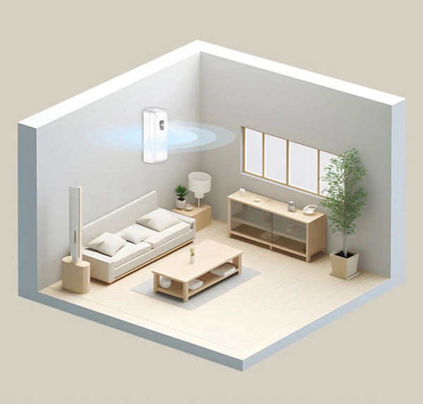 Máy xịt thơm hàng chính hãng hoạt động ổn định, cảm biến nhạy