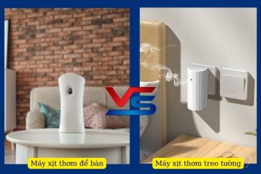 So sánh 2 loại máy xịt thơm phòng treo tường và để bàn