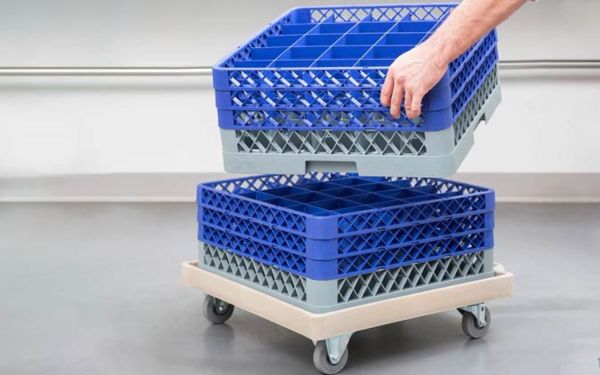 Hình ảnh xe đẩy rack không tay đẩy