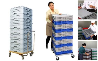 Poliva phân phối khay rack, xe đẩy khay rack hàng chính hãng
