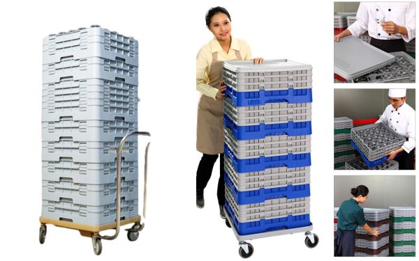 Poliva phân phối khay rack, xe đẩy khay rack hàng chính hãng