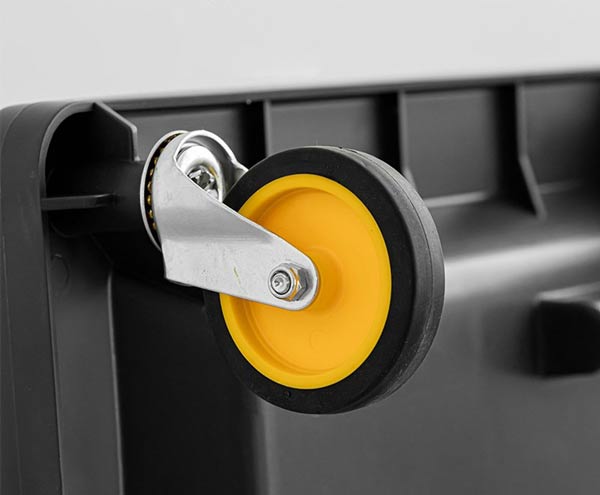 Thiết kế bánh xe bọc cao su an toàn, tiên lợi