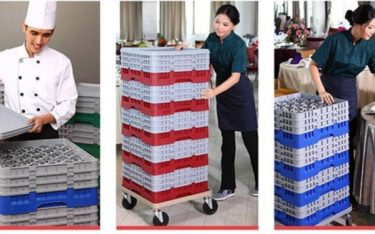 Xe đẩy rack ly là gì? Vì sao nhà hàng nên đầu tư xe đẩy rack ly ngay