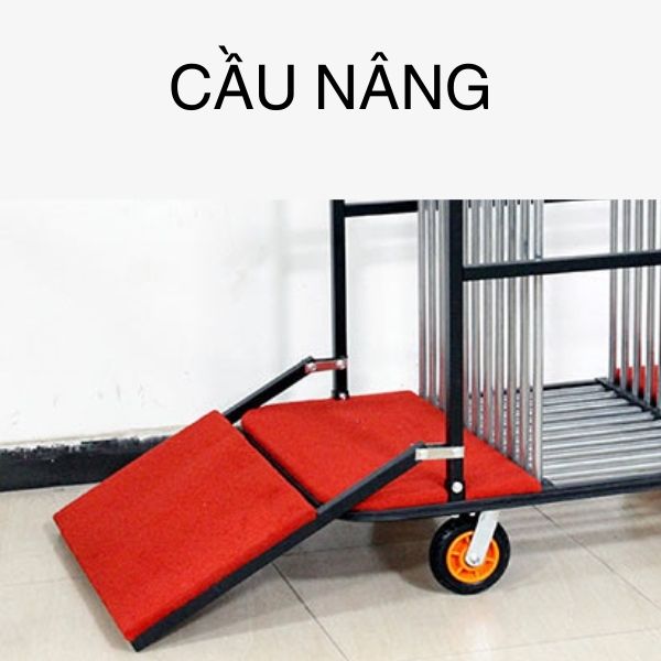 Hình ảnh bộ phận cầu nâng mặt kính của xe đẩy mặt kính xoay nhà hàng