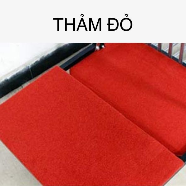 Thảm nỉ đỏ chống trầy xước mặt kính, mặt bàn 
