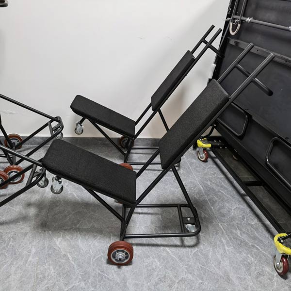 Xe đẩy ghế làm bằng thép sơn tĩnh điện