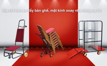 Poliva – Địa chỉ bán xe đẩy bàn ghế, mặt kính xoay nhà hàng uy tín