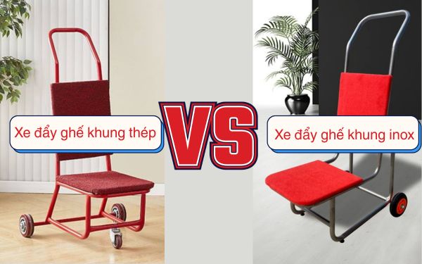Nên chọn xe đẩy ghế khung thép hay inox cho nhà hàng, sự kiện tiệc cưới