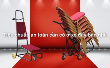 Những tiêu chuẩn an toàn cần có ở xe đẩy bàn ghế nhà hàng