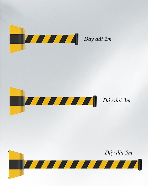 Cách chọn chiều dài dây căng cột chắn gắn tường