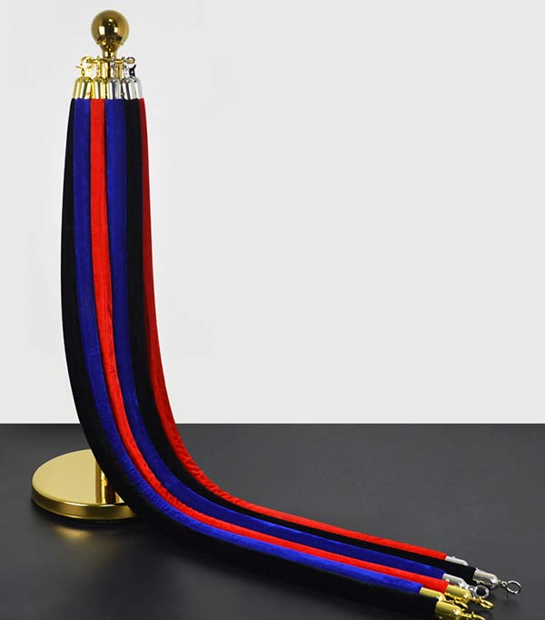 Hình ảnh dây nhung cho cột chắn inox