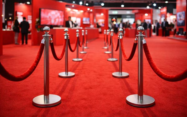 Dây nhung đỏ phù hợp với nhiều concept trang trí