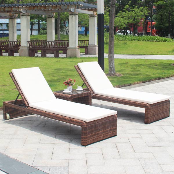 Ghế tắm nắng bể bơi mây nhựa PE