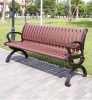 Ghế công viên nhôm đúc nan nhựa