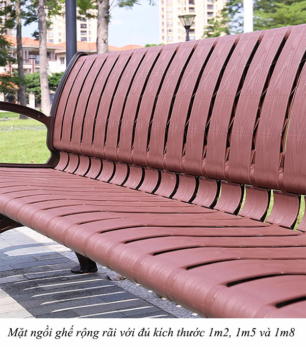Chiều dài ghế đa dạng kích thước khách hàng có thê lựa chọn