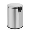 Thùng rác inox 304 đạp chân tròn 20L