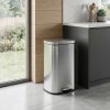 Thùng rác inox vuông đạp chân 12L
