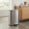 Thùng rác inox vuông đạp chân 20L