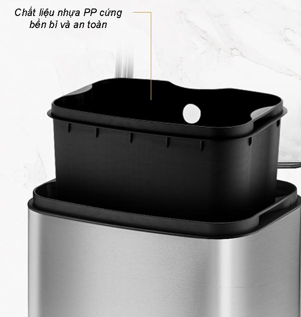 Sọt nhựa bên trong làm từ PP bền bỉ, chống nứt vỡ