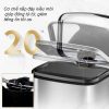 Thùng rác inox vuông đạp chân 6L