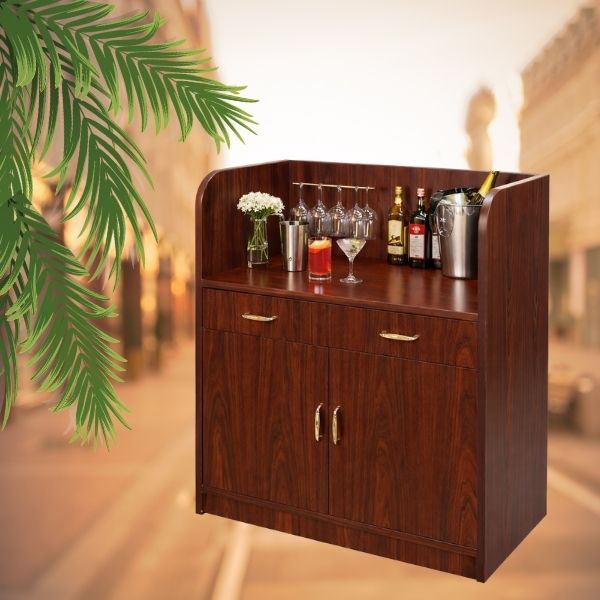 Tủ phục vụ quầy bar bằng gỗ