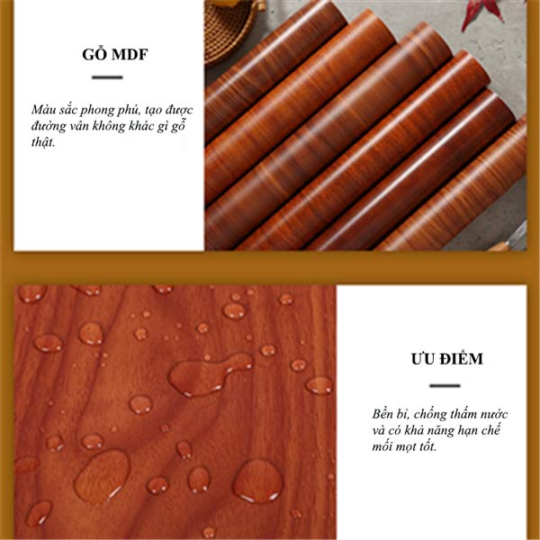 Tủ pha chế quầy bar chất liệu MDF chống thấm nước tốt, hạn chế cong vênh