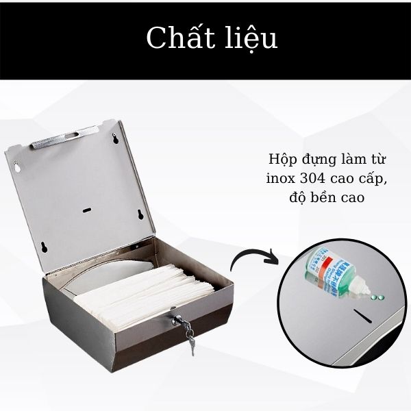 Chất liệu inox 304 độ bền cao, chống gỉ sét tốt