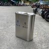 Thùng rác inox 2 ngăn không nắp