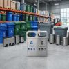 Thùng rác ngoài trời 2 ngăn inox