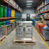 Thùng rác ngoài trời 2 ngăn phân loại
