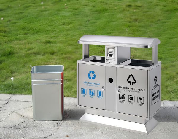 Thiết kế thùng rác thông minh, thuận tiện cho người sử dụng những nơi công cộng