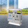 Thùng rác ngoài trời 2 ngăn phân loại