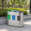 Thùng rác ngoài trời 3 ngăn phân loại