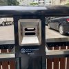 Thùng rác ngoài trời thép giả gỗ