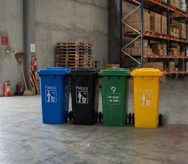 Poliva chuyên cung cấp các loại thùng rác nhựa đa dạng dung tích, màu sắc